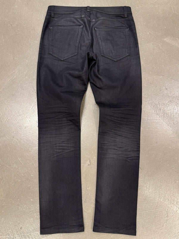 2016 Saint Laurent by Hedi Slimane “d02” distressed coated jeans