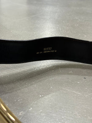 1998 Gucci by Tom Ford pony hair iconic belt