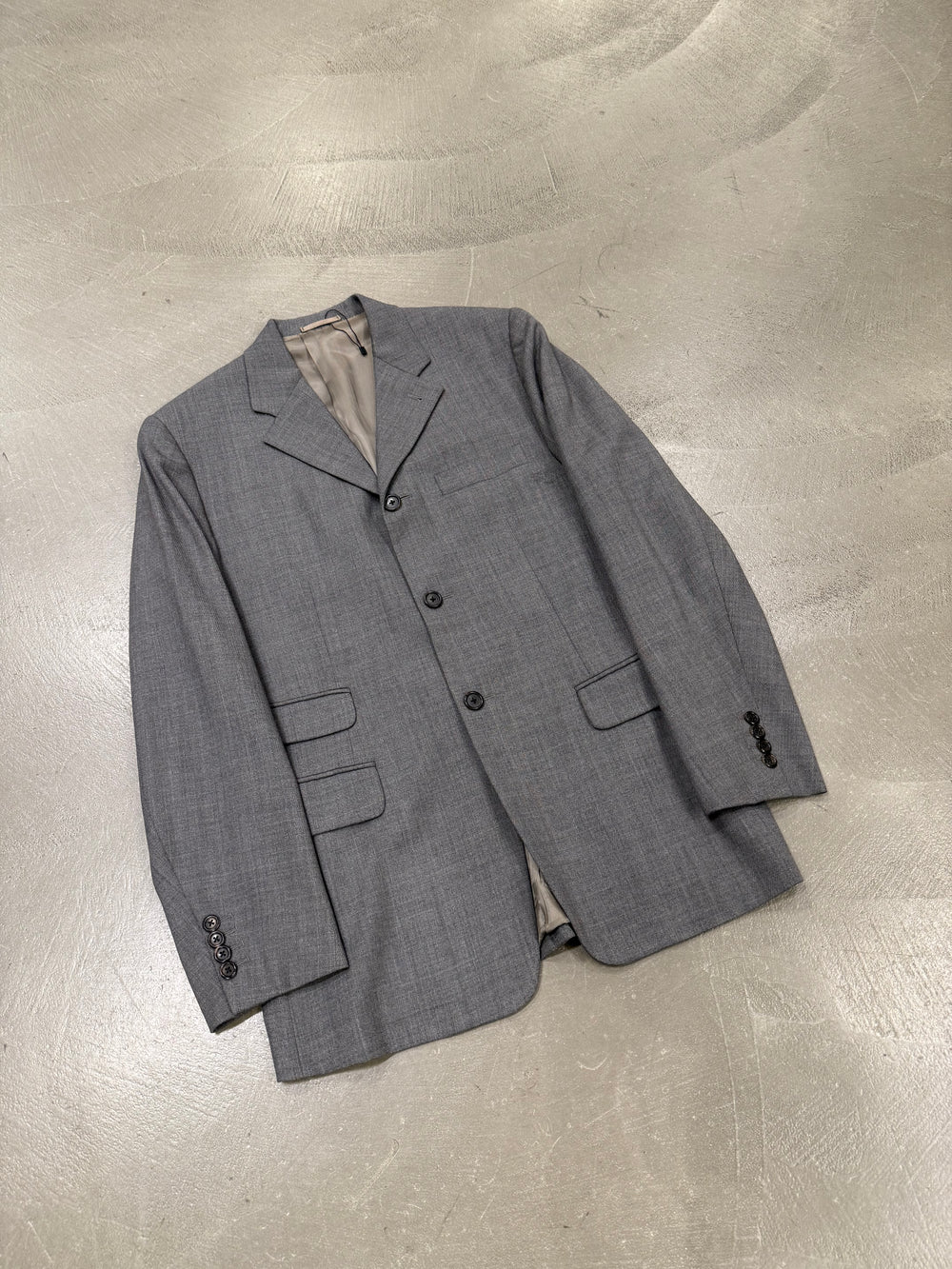 2000s Prada single breasted wool suit