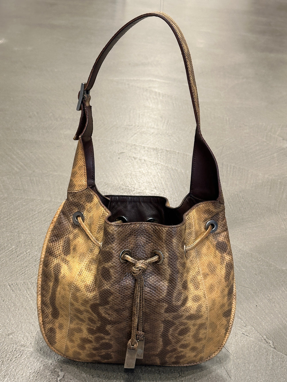 F/W1999 Gucci by Tom Ford Snakeskin hobo bag