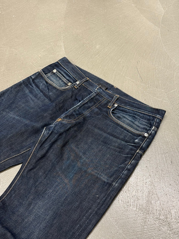 2000s Dior by Hedi Slimane raw denim straight jeans