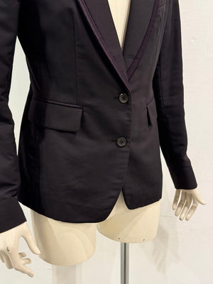 2010s Yves Saint Laurent contrast stitch blazer