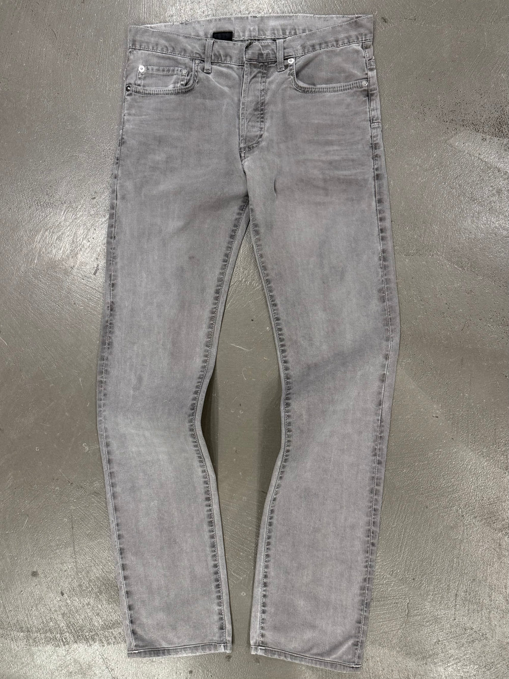 2000s Dior by Hedi Slimane slim grey jeans