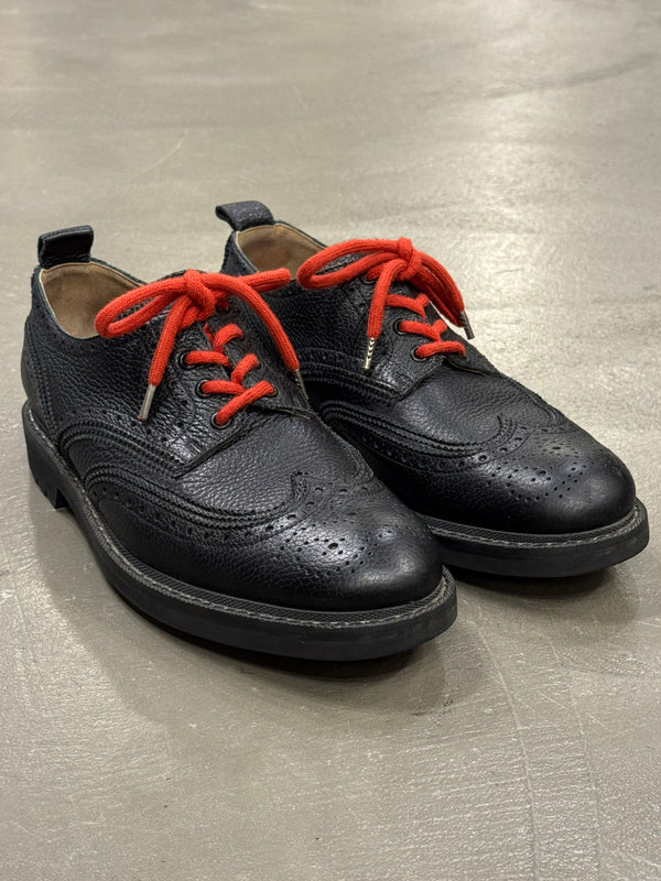 2010s Givenchy by Riccardo Tisci metal seam derby shoes