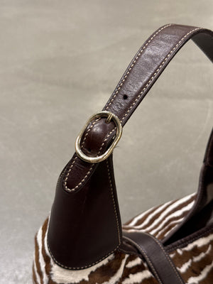 Gucci pony hair zebra large Jackie bag
