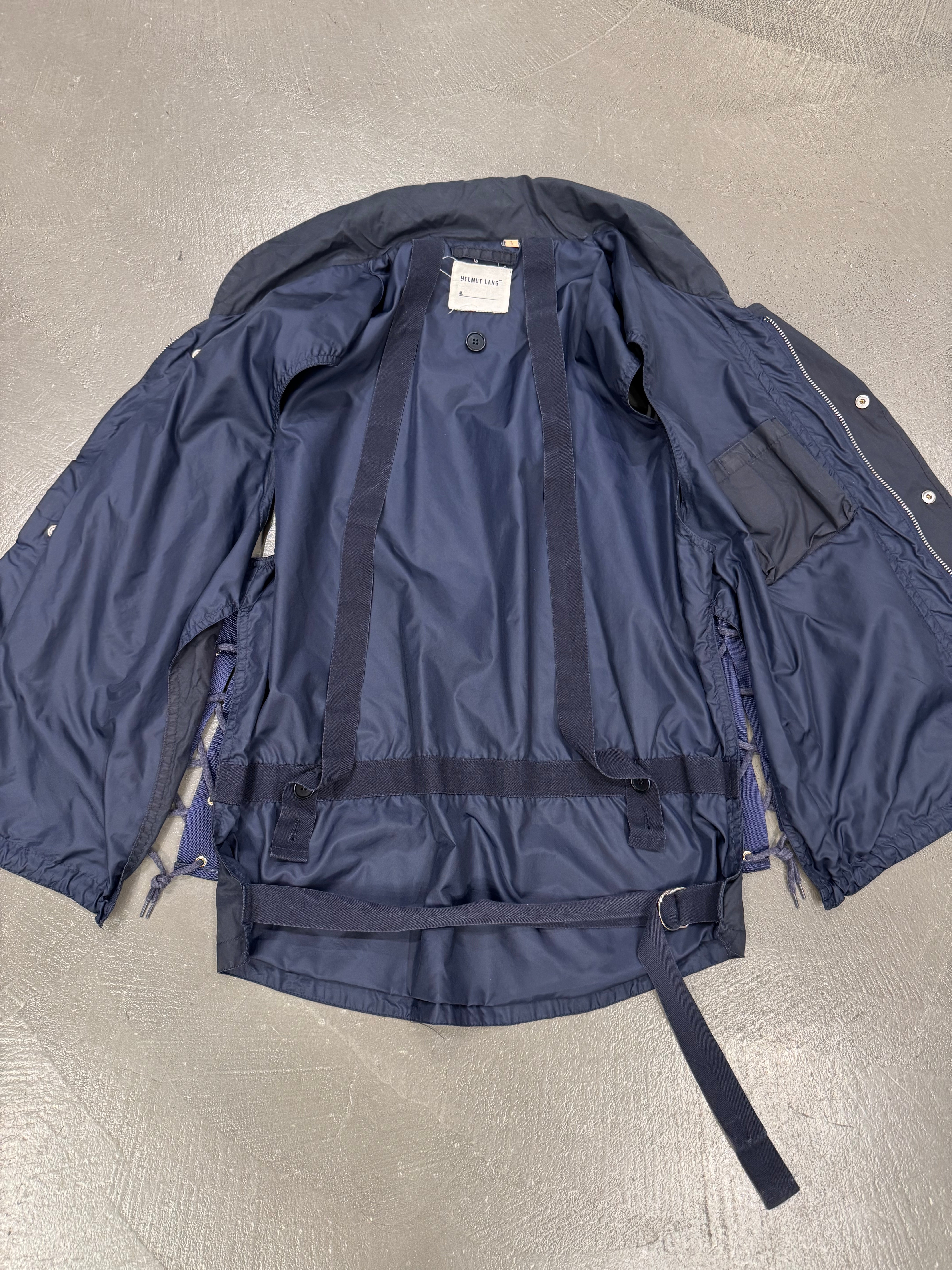SS2000 Helmut Lang M65 flak bondage vest