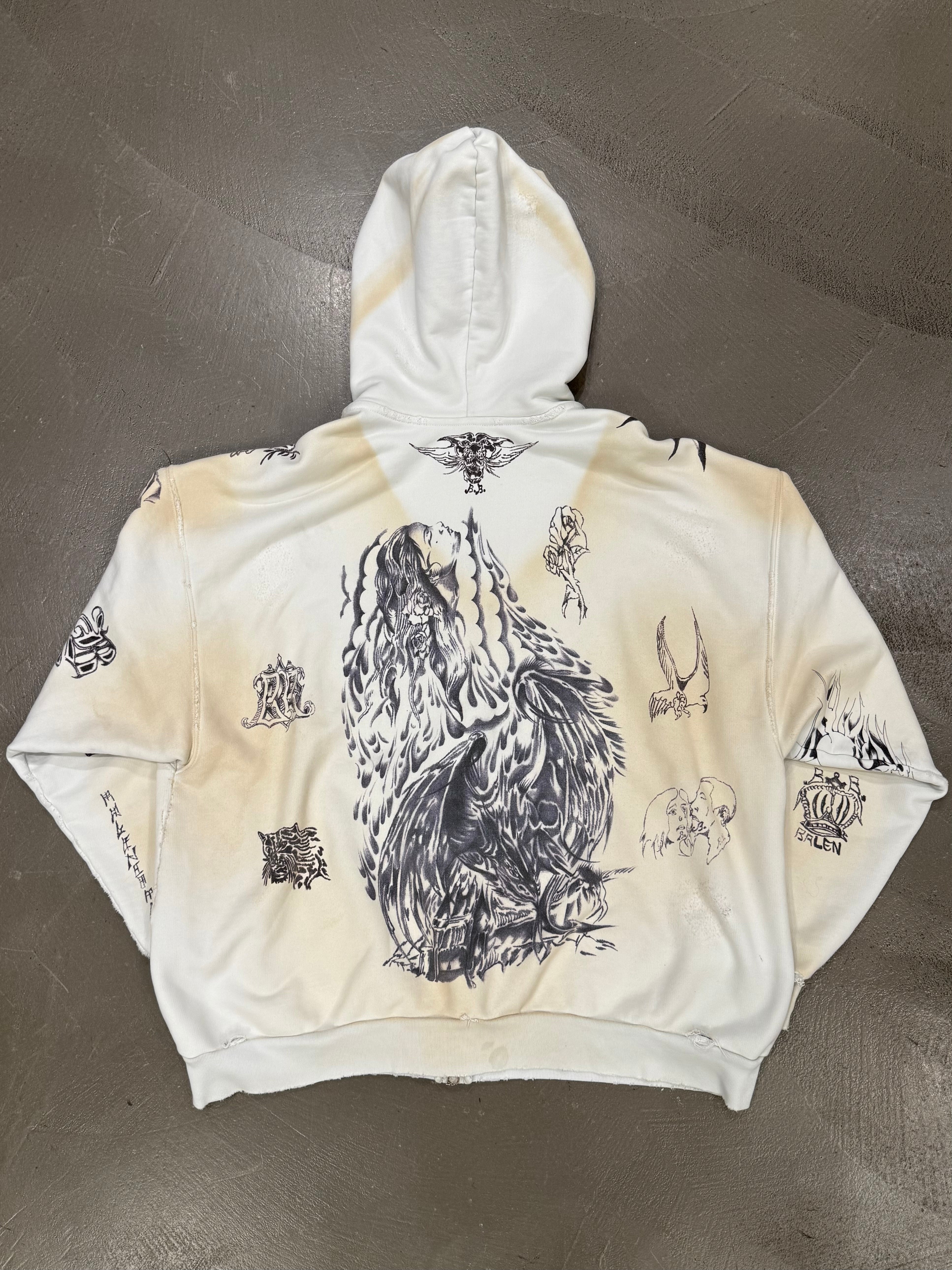 S/S2024 Balenciaga tattoo hoodie