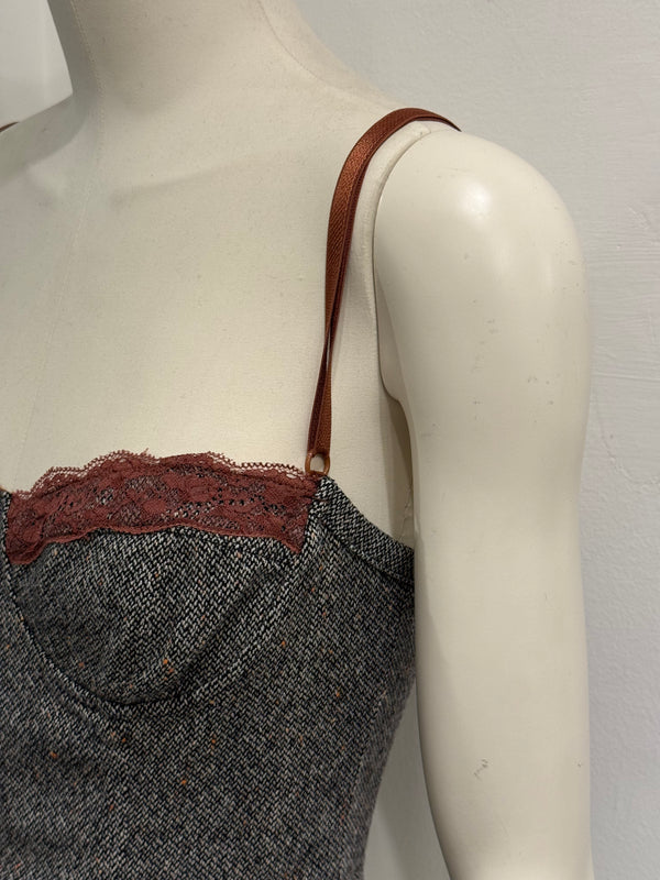2000s Dolce & Gabbana wool corset top