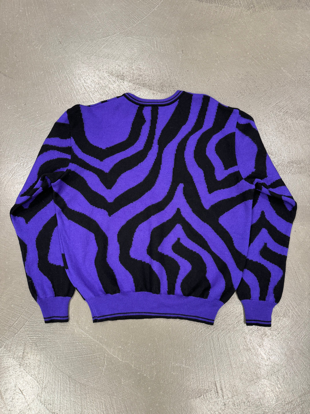 A/W1996 Gianni Versace runway purple zebra knit