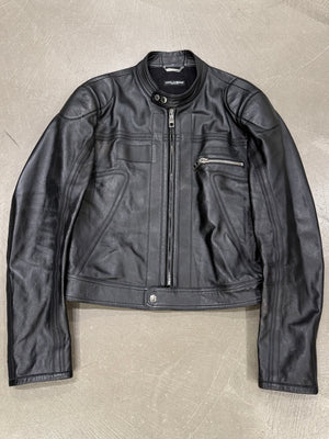 2020s Dolce & Gabbana moto biker leather jacket