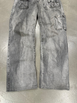 A/W2003 Dolce & Gabbana faded multi pocket cargo pants