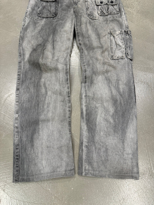 A/W2003 Dolce & Gabbana faded multi pocket cargo pants