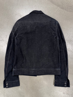 2000s Dior by Hedi Slimane faded raw cotton jacket