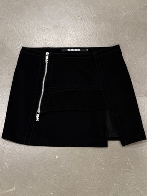 1990s Dirk Bikkembergs zipper mini skirt