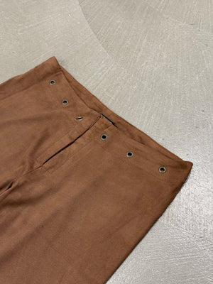 2000s Plein Sud suede set sleeveless top & pants