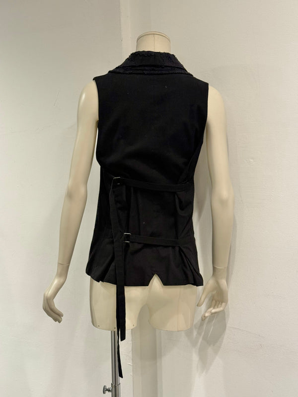 Ann Demeulemeester double layer bondage vest