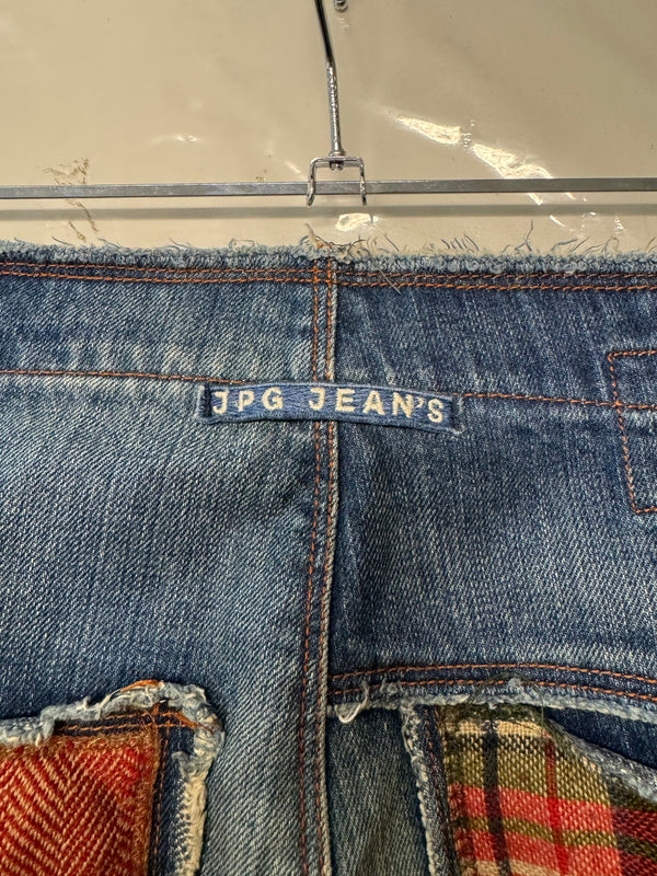 1990s Jean Paul Gaultier patchwork jeans