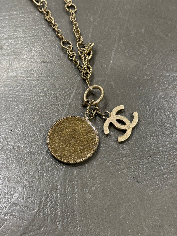A/W2013 Chanel n5 gold chain necklace