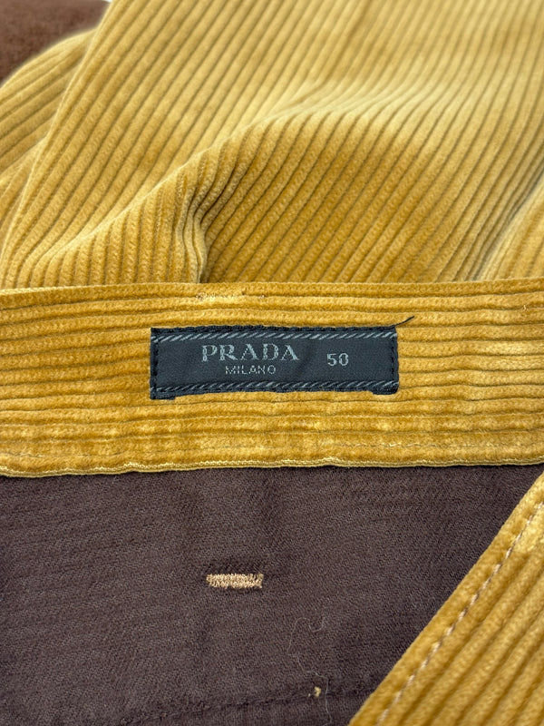 2000s Prada corduroy straight pants