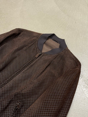 Gucci by Tom Ford mini GG monogram suede bomber jacket