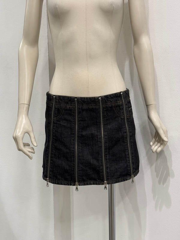 S/S2004 Dolce & Gabbana full zip mini skirt