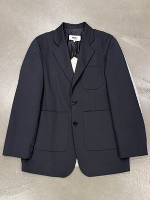 2021 Maison Margiela hybrid tailored single breasted blazer