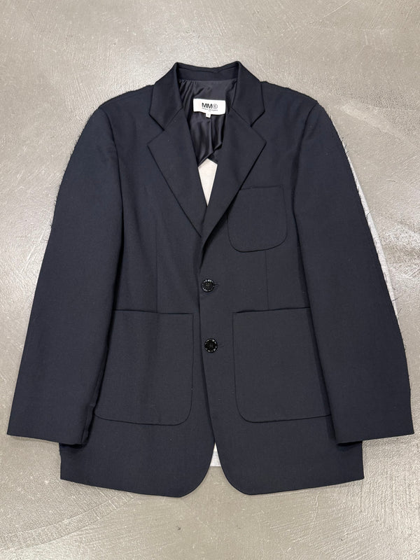 2021 Maison Margiela hybrid tailored single breasted blazer