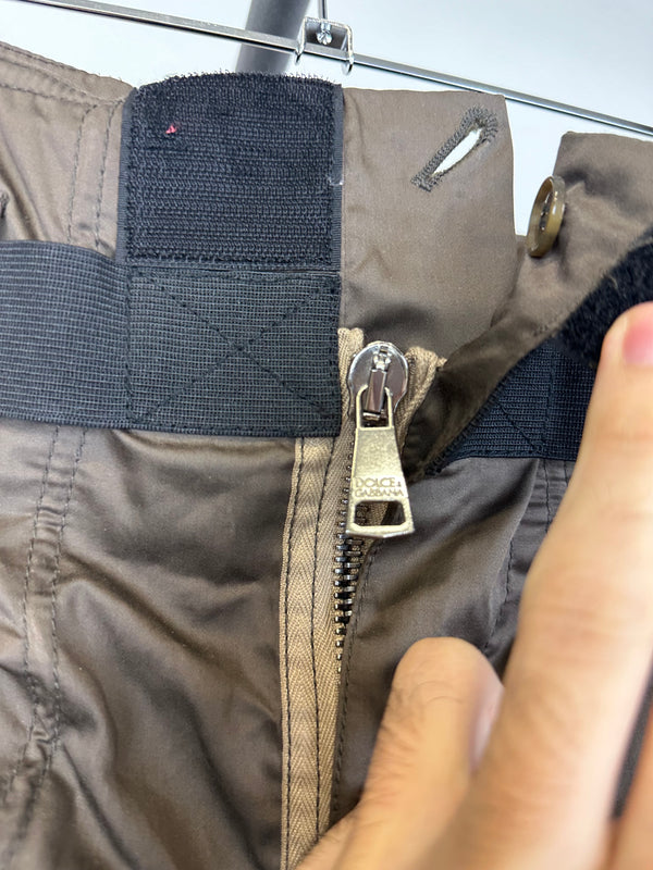 SS2008 Dolce & Gabbana wire wrinkle shorts bondage cargo pants