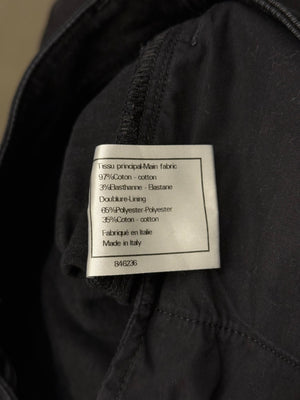 2000s Chanel black uniform slim jeans