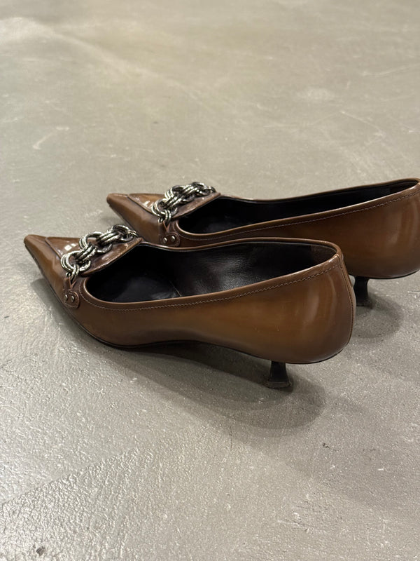 2000s Prada chain link heels