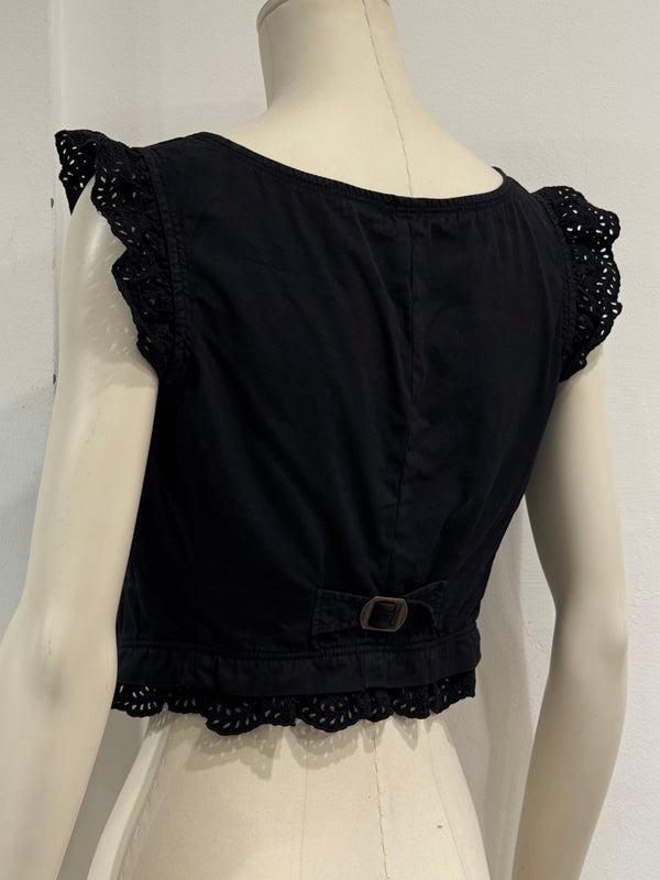 2000s Miu Miu cropped cotton top