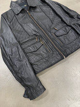 Load image into Gallery viewer, S/S 2007 Roberto Cavalli leather cargo jacket
