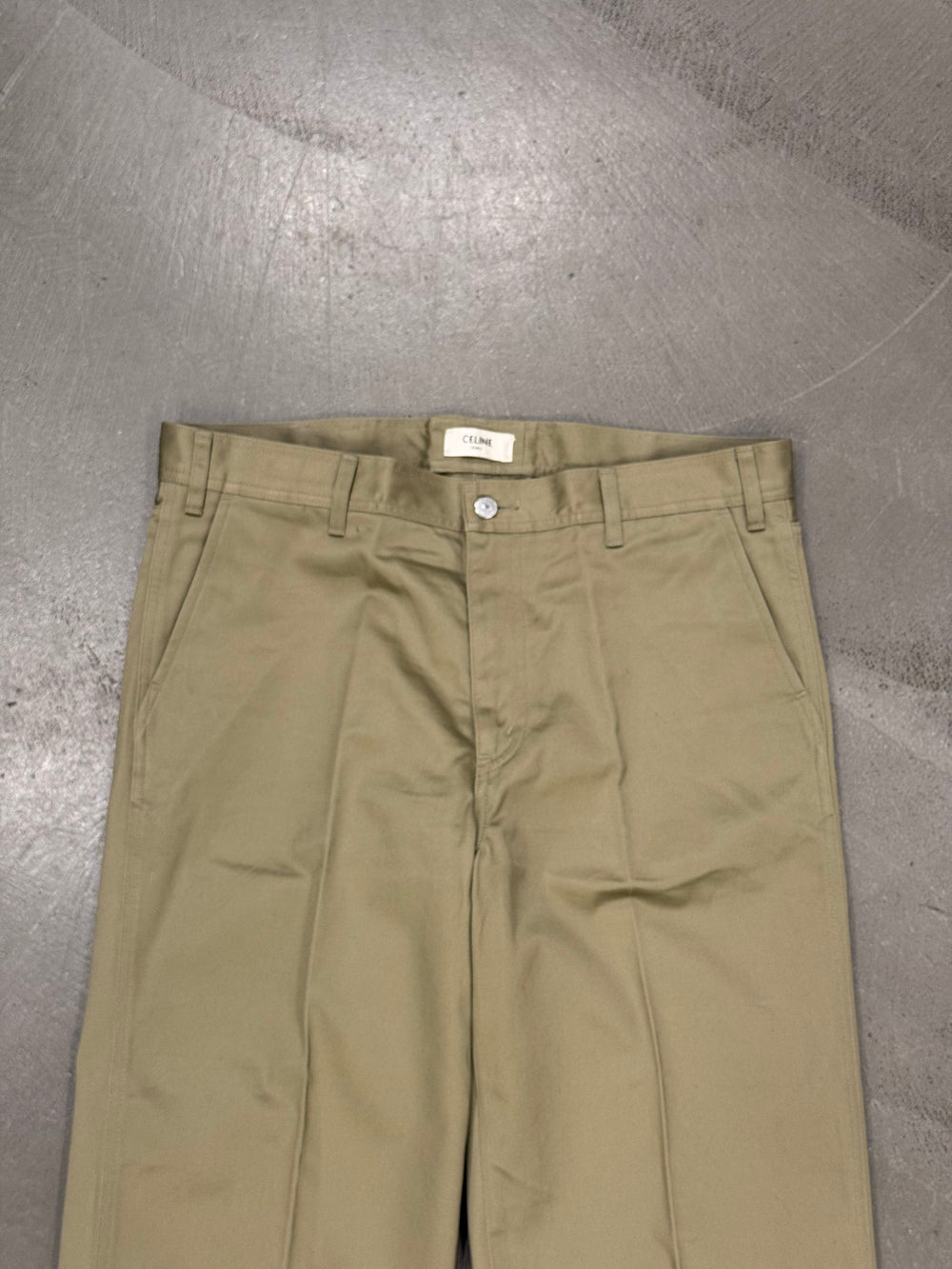 2000s Celine wide-leg cotton chinos