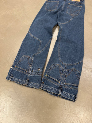A/W2003 Dolce & Gabbana upside down waisted leg jeans