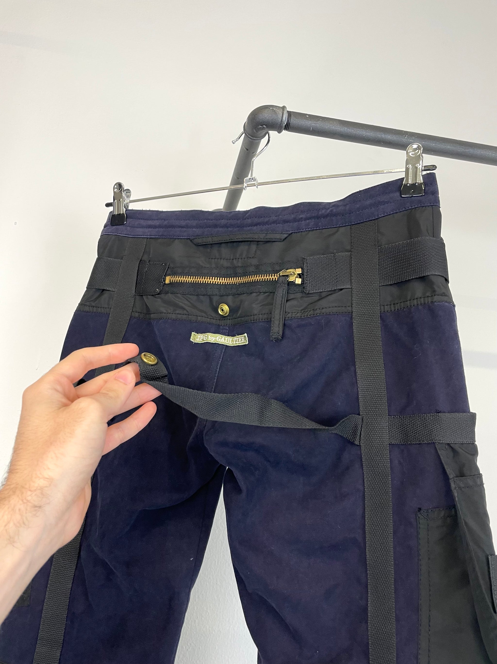 AW2003 Jean Paul Gaultier parachute bondage pants – elevated