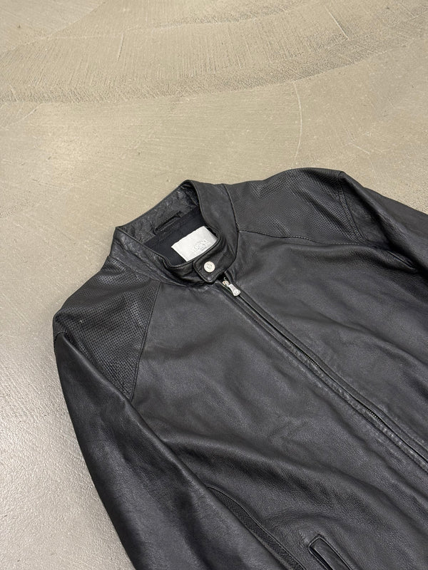 2000s Versace leather jacket
