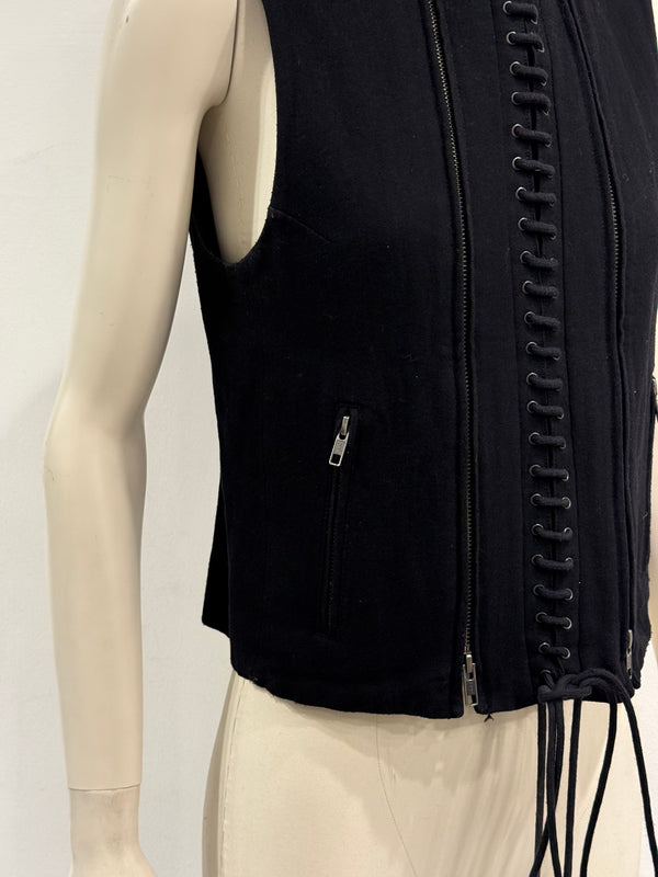 A/W2011 Ann Demeulemeester lace-up wool vest
