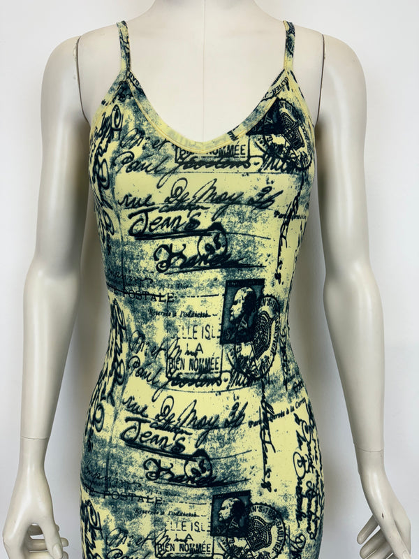 1990s Jean Paul Gaultier postcard mini dress