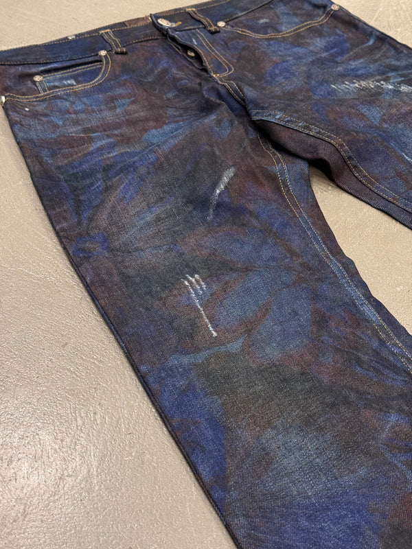 2000s Roberto Cavalli printed illusion pants