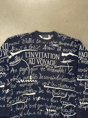 2000s Kenzo Voyage print crewneck