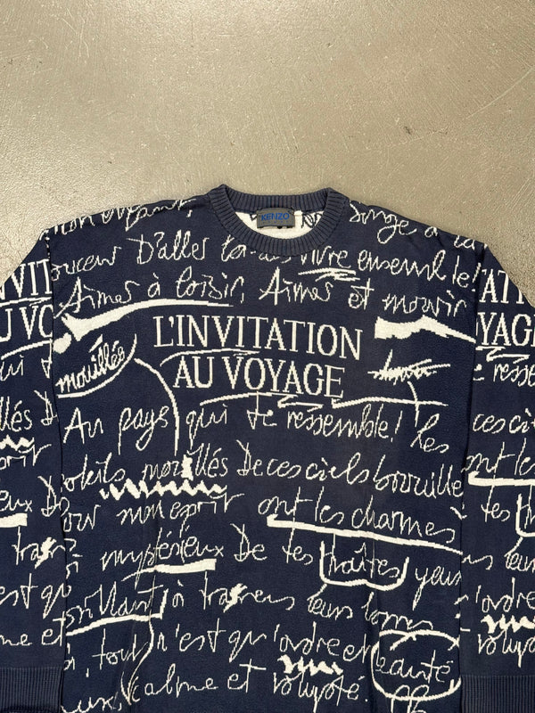 2000s Kenzo Voyage print crewneck
