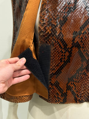 S/S2001 Dolce & Gabbana Python leather top
