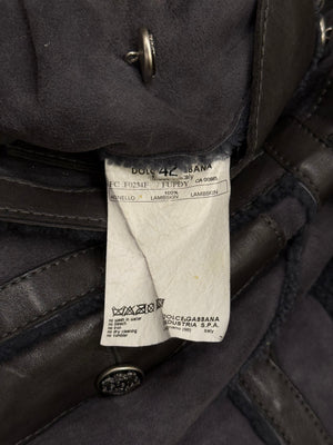 F/W2006 Dolce & Gabbana shearling napoleon coat