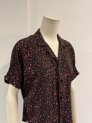 2019 Saint Laurent polka dot print shirt