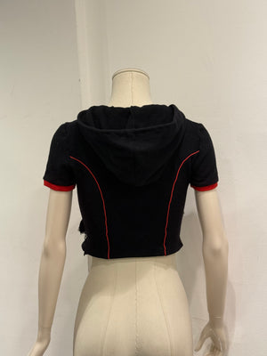 A/W2002 Dolce & Gabbana corset hooded top
