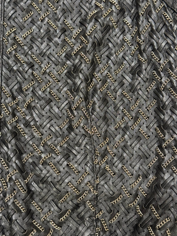 A/W1992 Gianni Versace chain-woven leather vest