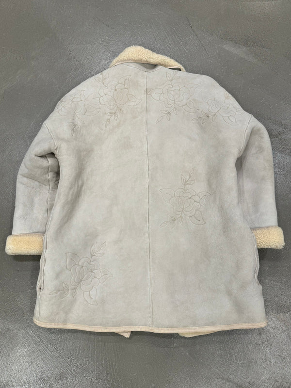 1980s Gianni Versace mainline white sheepskin