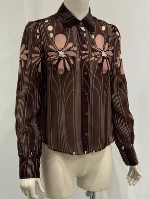 S/S2003 Miu Miu floral silk shirt