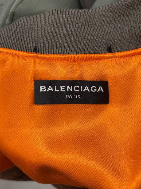 S/S2017 Balenciaga by Demna runway cropped boxy bomber jacket with padded shoulders