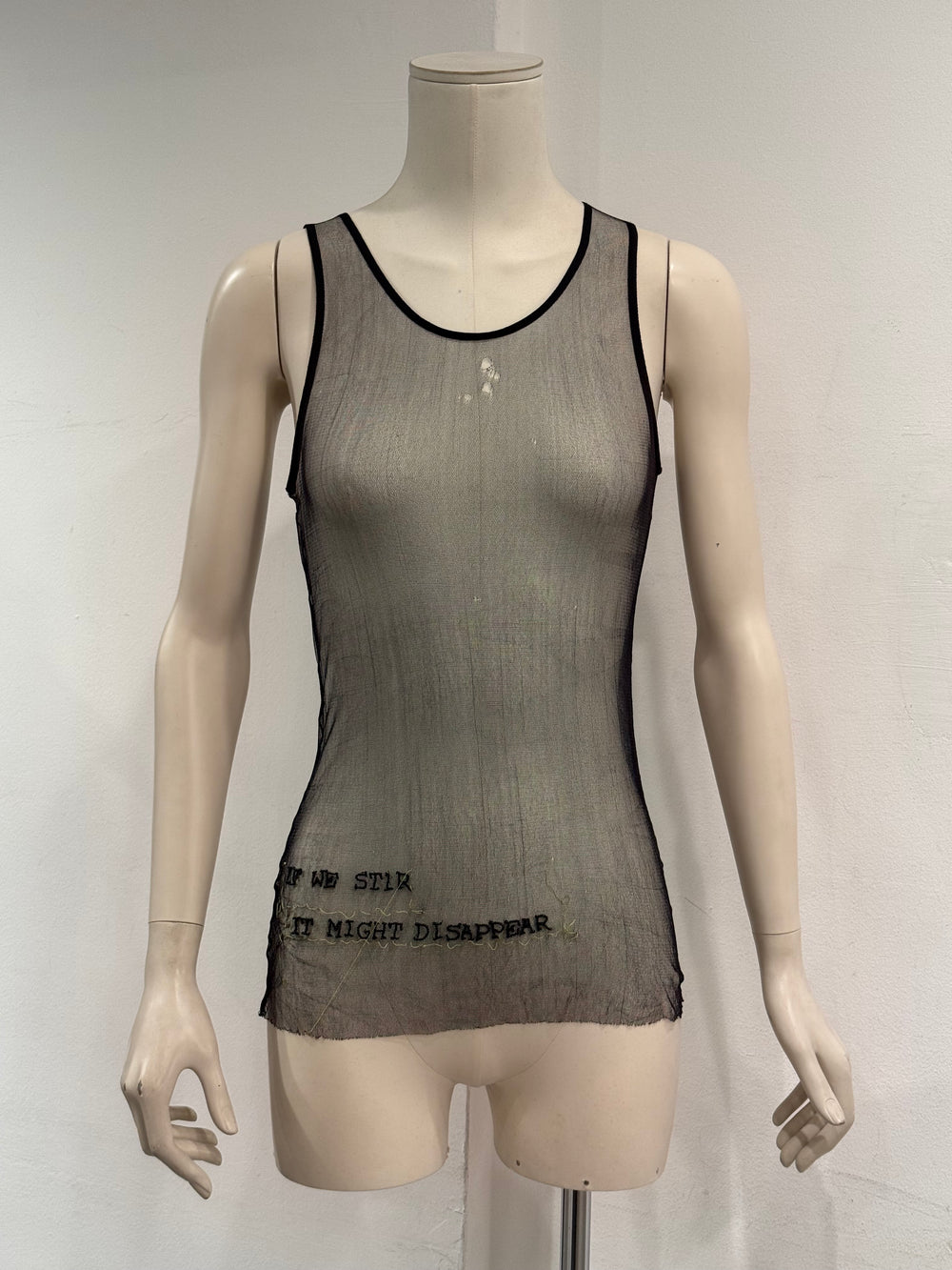 S/S2000 Ann Demeulemeester “If we stir it might disappear” sheer tank